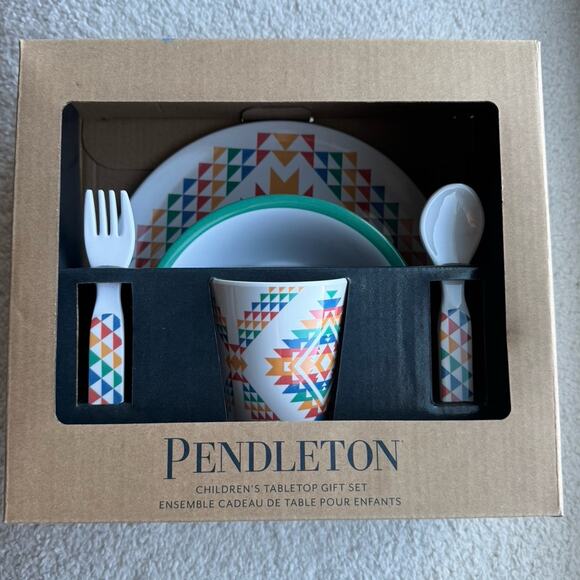 NEW NWT Pendleton Toddler Kids Tabletop Gift Set - Picture 1 of 3